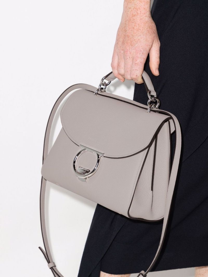 Gancini Leather Tote Bag