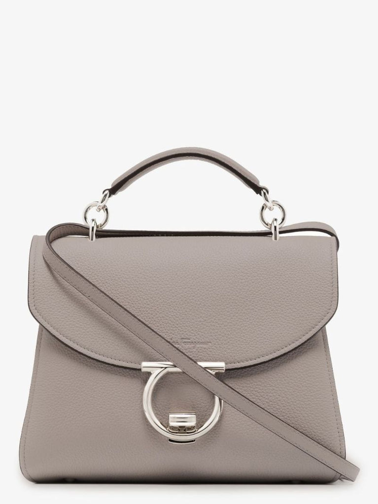 Gancini Leather Tote Bag