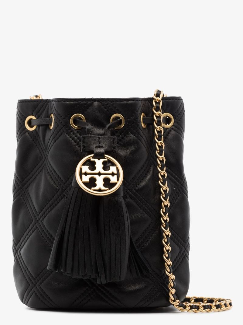 Black Fleming Mini Bucket Bag