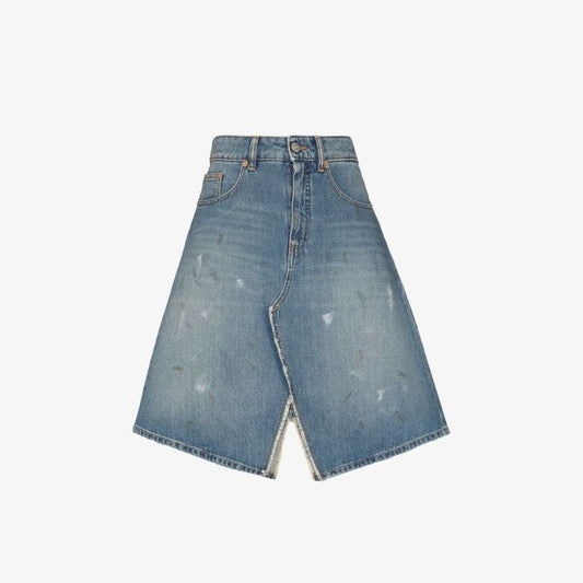 Knee-length Denim Skirt