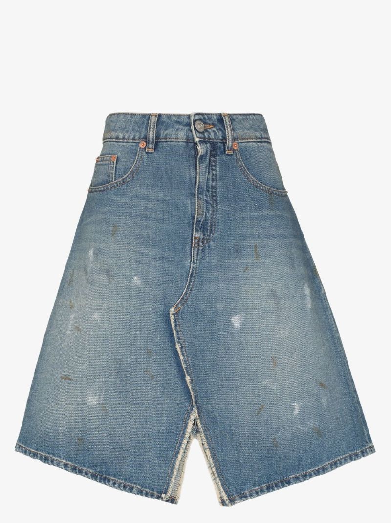 Knee-length Denim Skirt