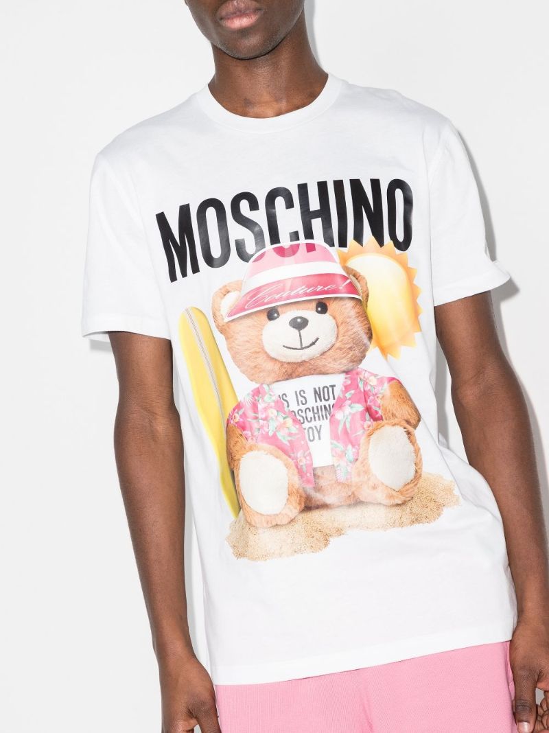 Teddy Bear Logo Cotton T-shirt
