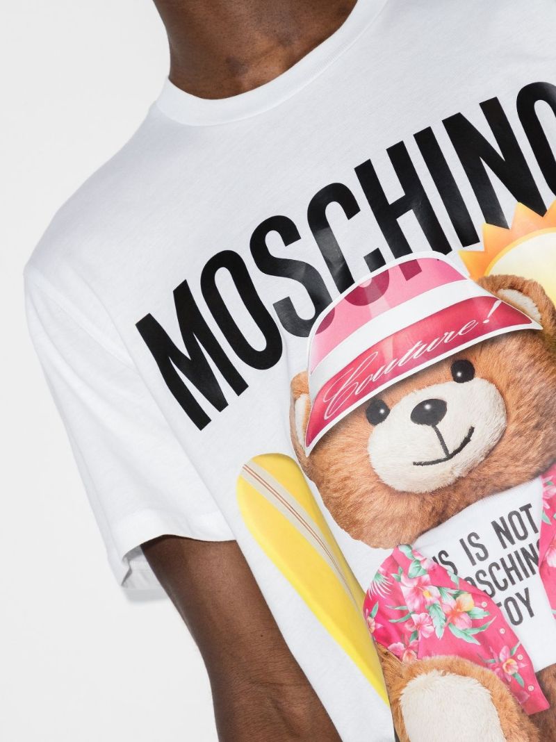 Teddy Bear Logo Cotton T-shirt