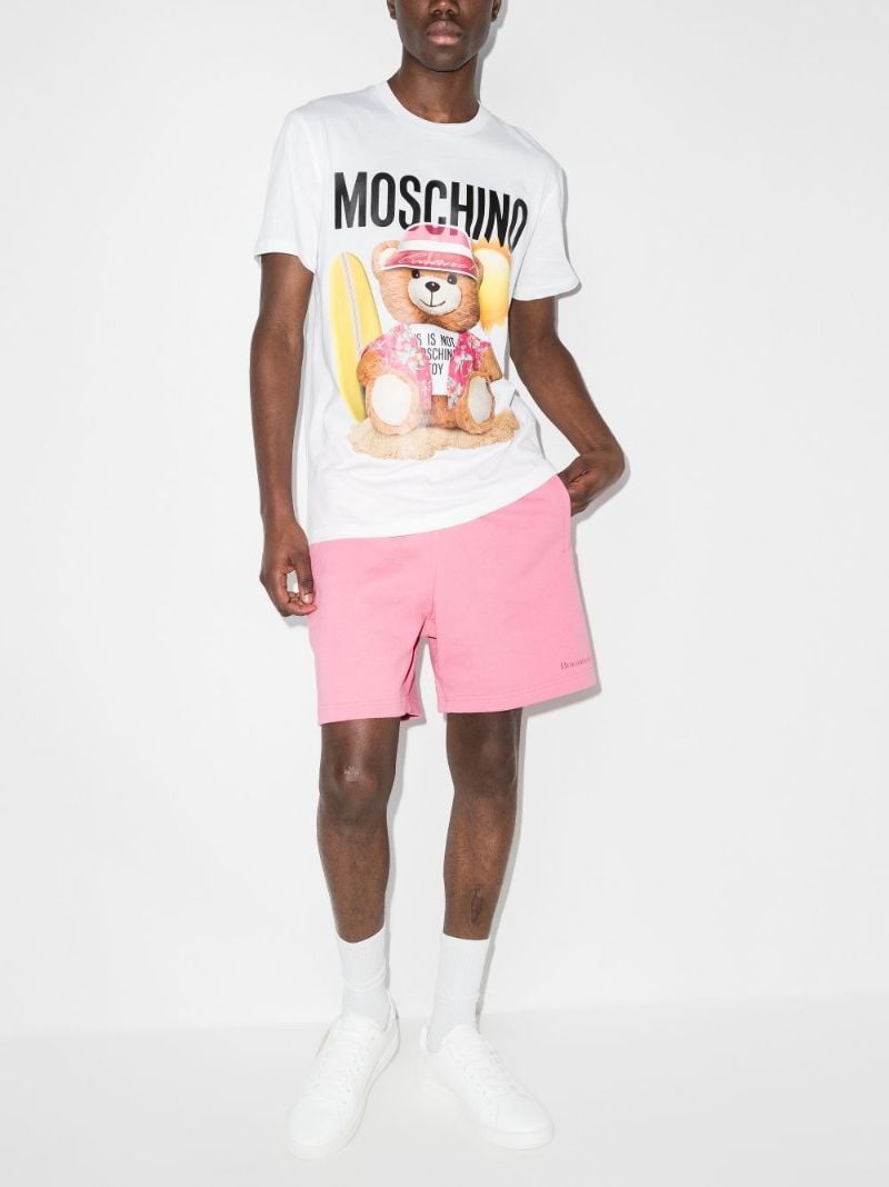 Teddy Bear Logo Cotton T-shirt