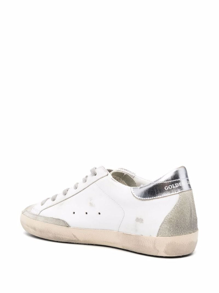 White Super-star Low-top Leather Sneakers