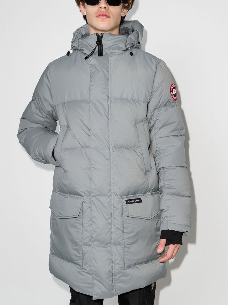 Hooded Feather-down Padded Coat