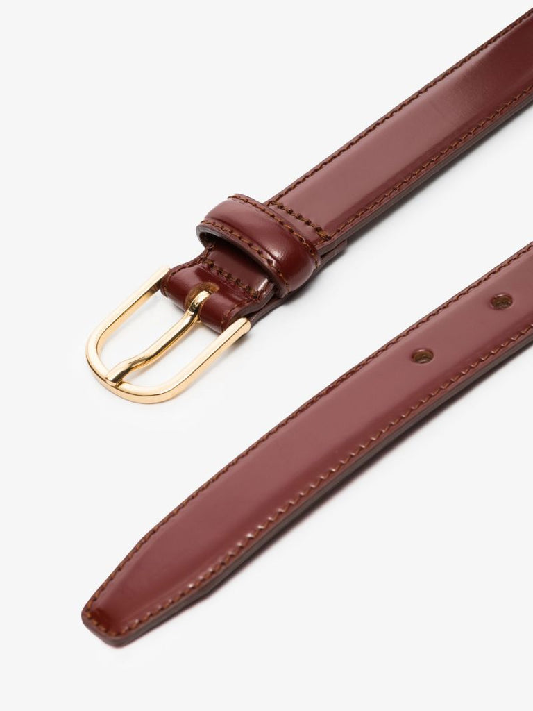 Brown Slim Leather Belt