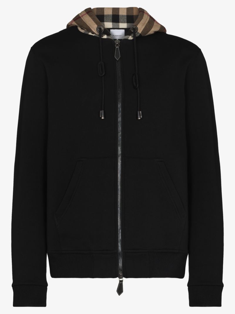 Checked Hooded Sweater