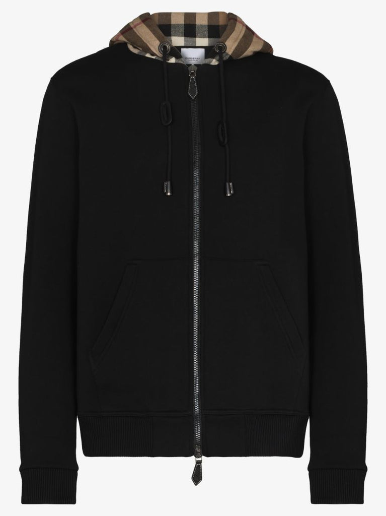 Checked Hooded Sweater