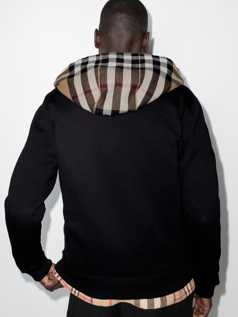 Checked Hooded Sweater