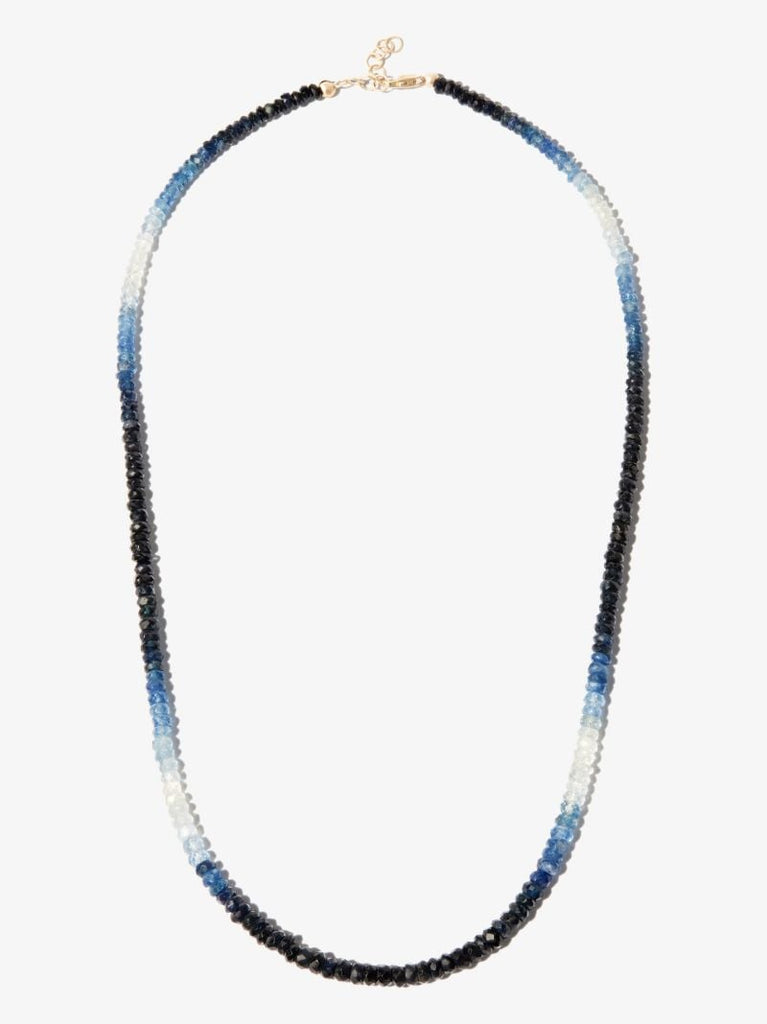 14k Yellow Gold Rocky Sapphire Necklace