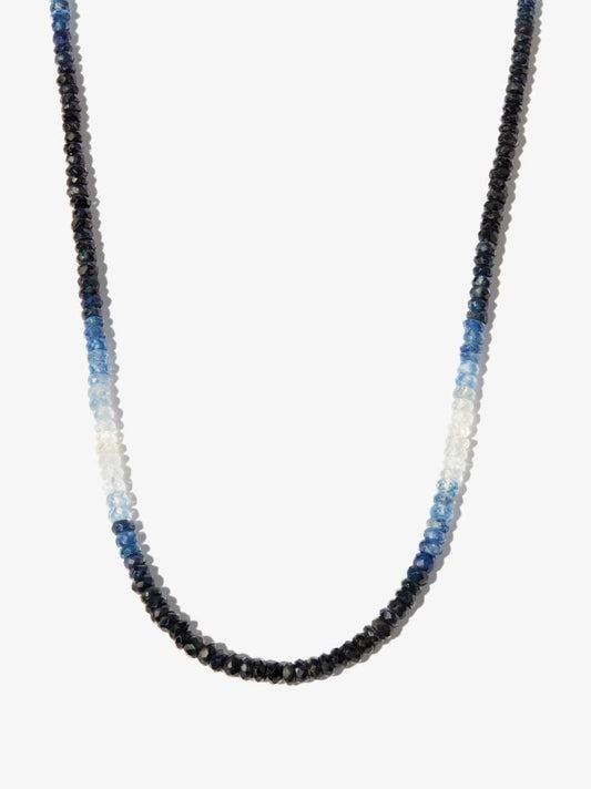 14k Yellow Gold Rocky Sapphire Necklace
