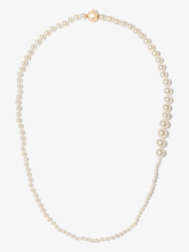 14k Yellow Gold Peggy Pearl Necklace
