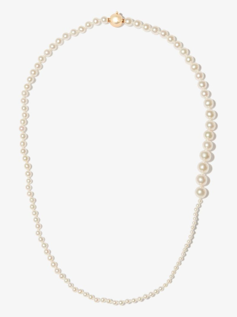 14k Yellow Gold Peggy Pearl Necklace