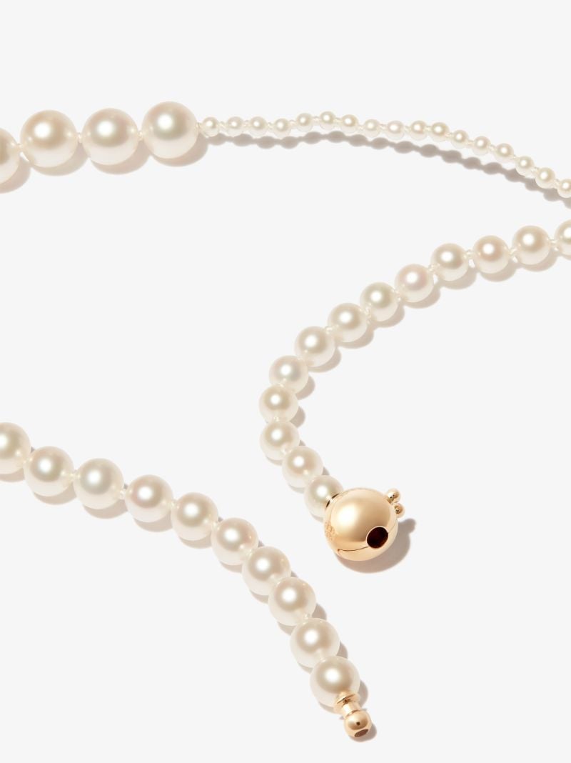 14k Yellow Gold Peggy Pearl Necklace