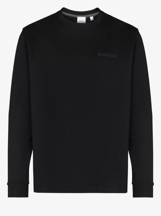 Black Long Sleeve Cotton T-shirt