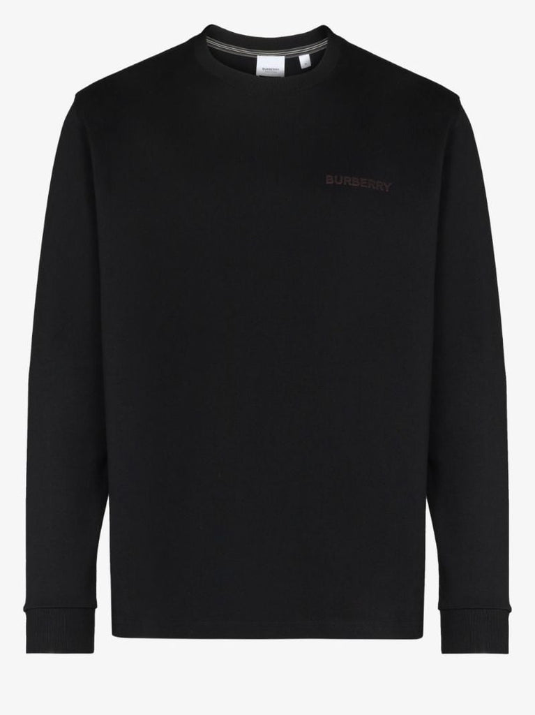 Black Long Sleeve Cotton T-shirt