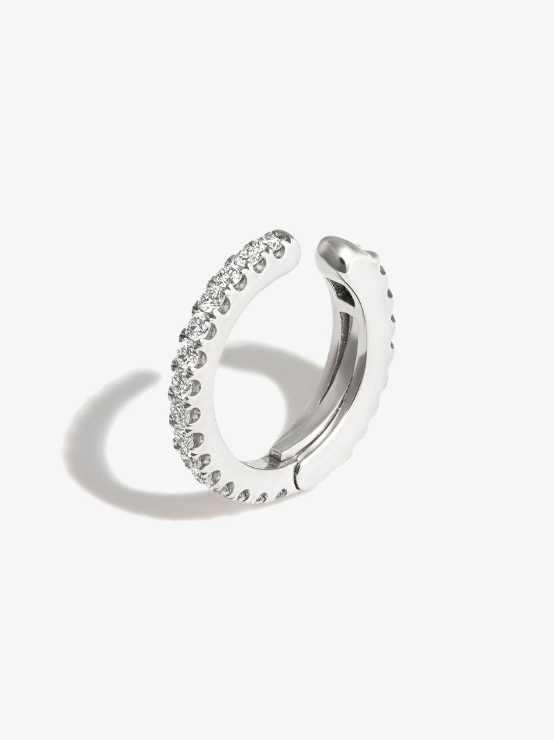 18k White Gold Eternity Diamond Ear Cuff