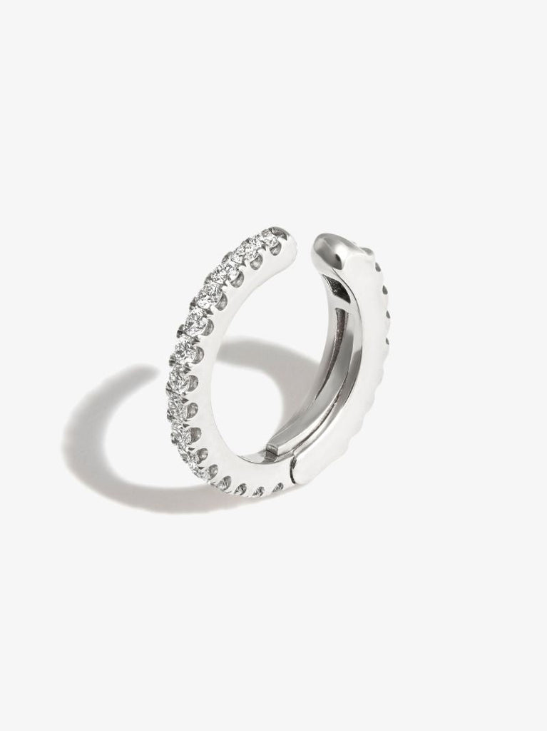 18k White Gold Eternity Diamond Ear Cuff