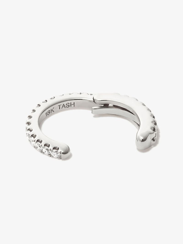 18k White Gold Eternity Diamond Ear Cuff