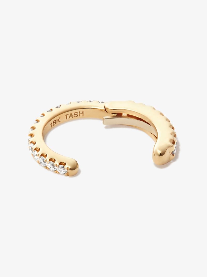 18k Yellow Gold Eternity Diamond Ear Cuff