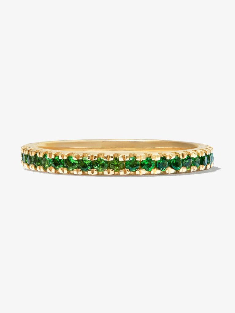 14k Yellow Gold Garnet Ring