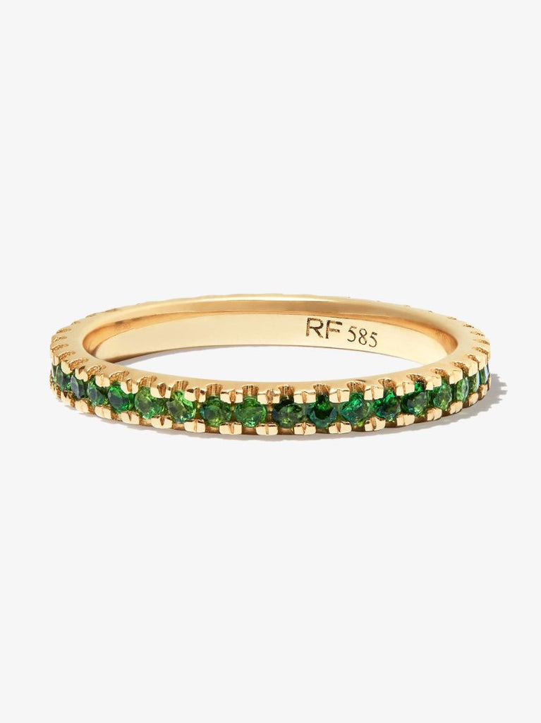 14k Yellow Gold Garnet Ring