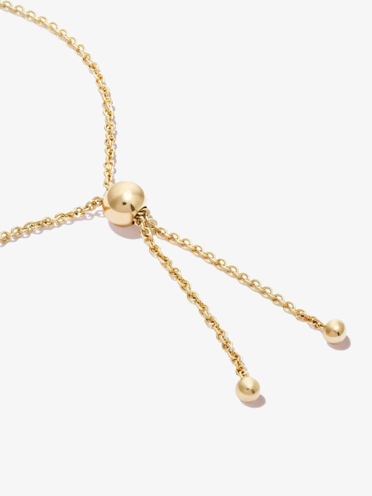 14k Yellow Gold Diamond Chain Bracelet