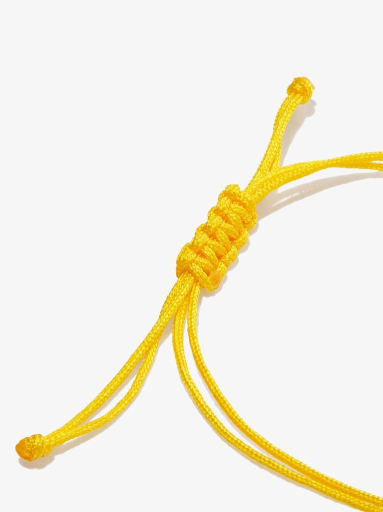 9k Yellow Gold Diamond Sun Cord Bracelet