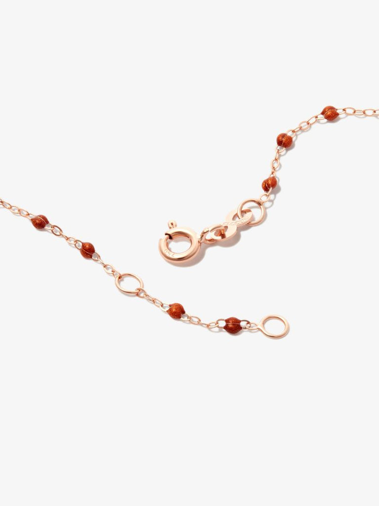 18k Rose Gold Beaded Necklace