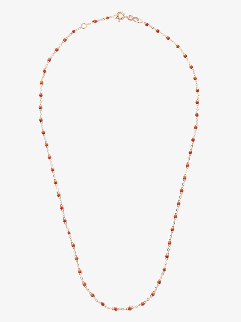 18k Rose Gold Beaded Necklace