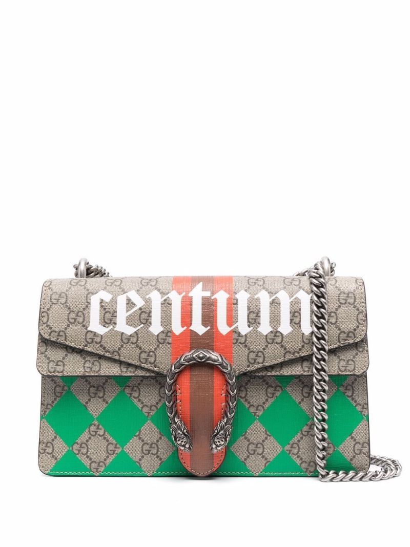 Neutral Dionysus Gg Supreme Small Leather Shoulder Bag