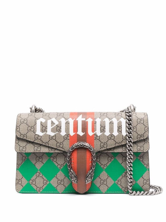 Neutral Dionysus Gg Supreme Small Leather Shoulder Bag