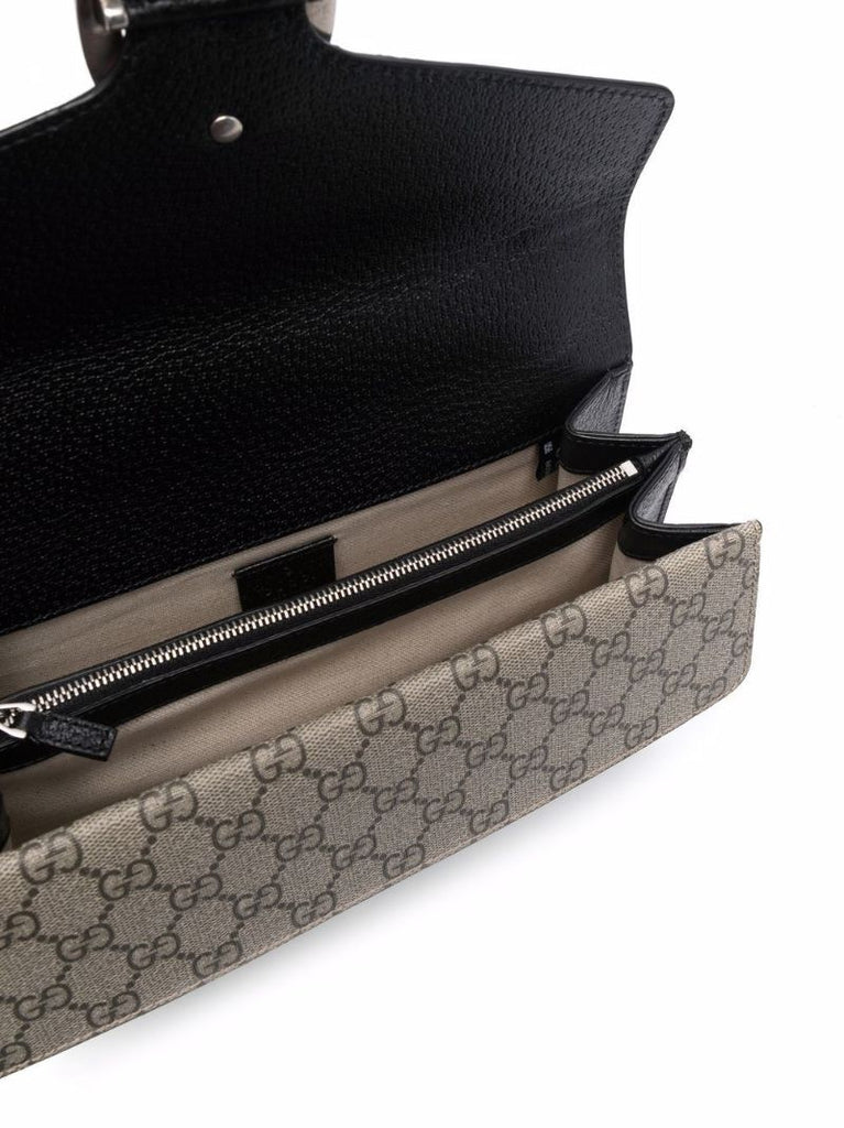 Neutral Dionysus Gg Supreme Small Leather Shoulder Bag