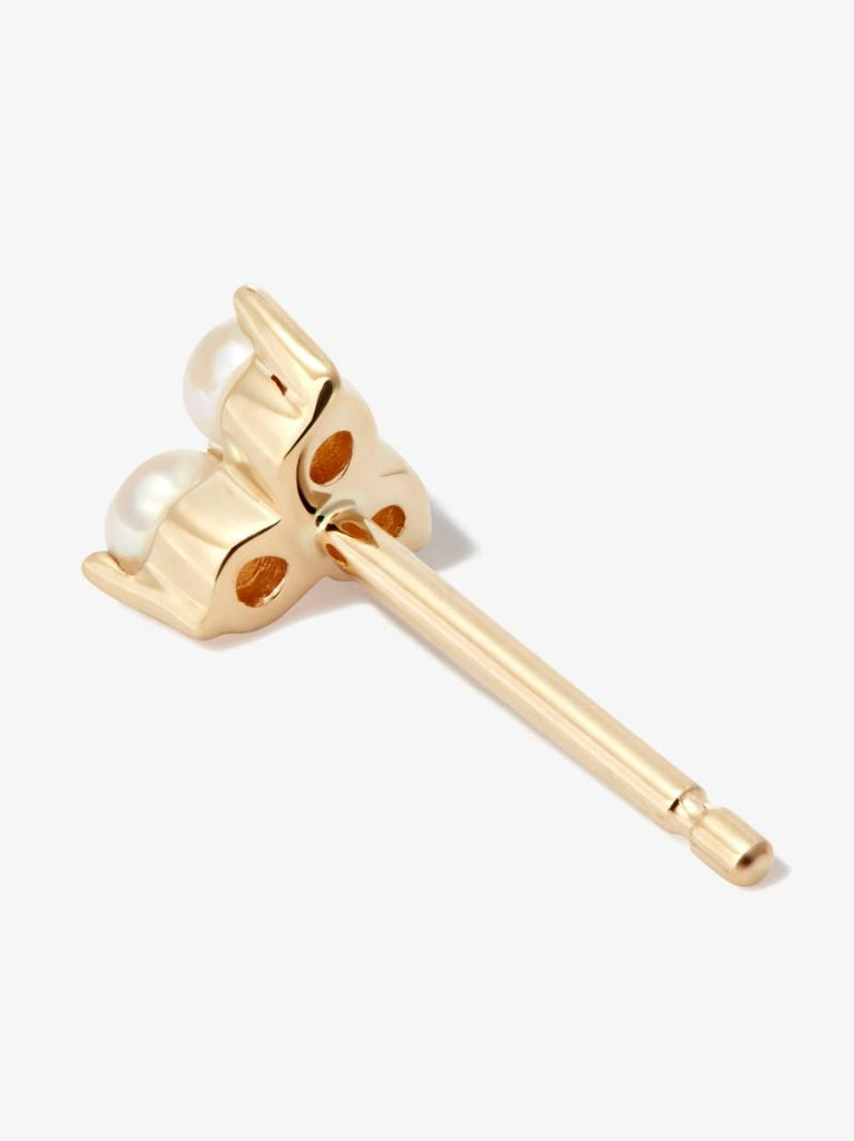 18k Yellow Gold Large Trinity Pearl Earring