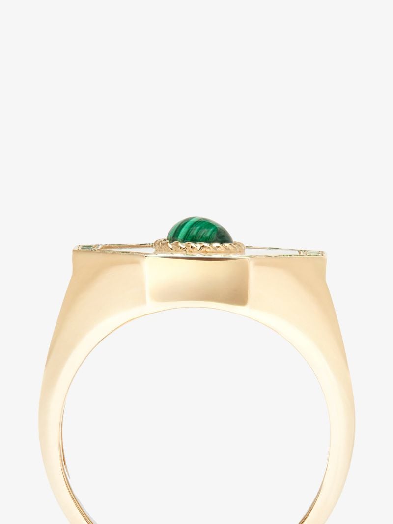 9k Yellow Gold Octagonal Signet Ring