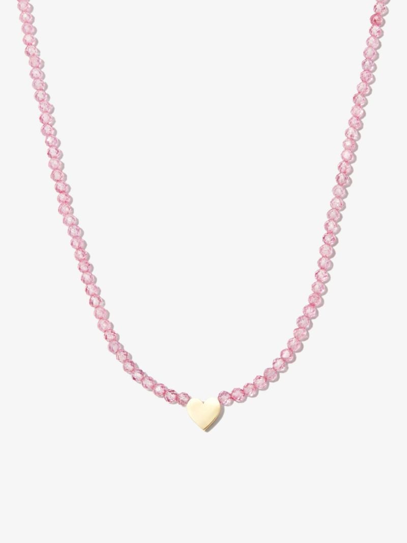 14k Yellow Gold the WarriorÃ¢â_x0082_¬â_x0084_¢s Heart Amazonite Necklace