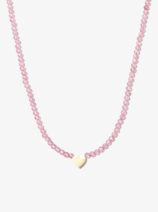 14k Yellow Gold the WarriorÃ¢â_x0082_¬â_x0084_¢s Heart Amazonite Necklace