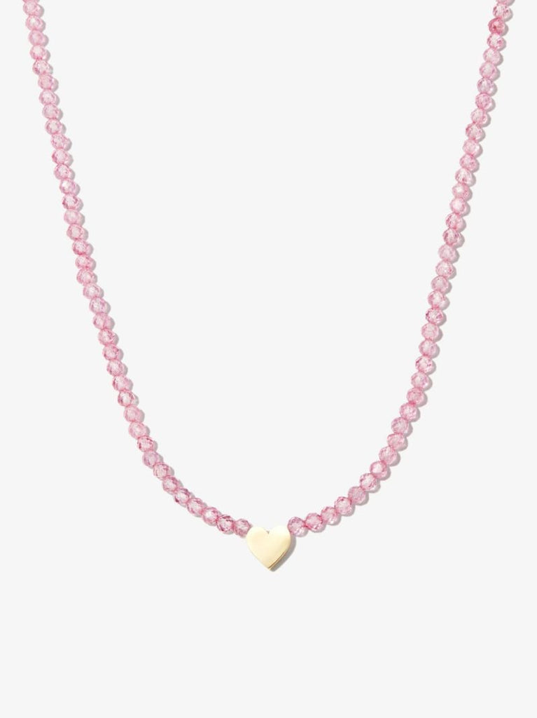 14k Yellow Gold the WarriorÃ¢â_x0082_¬â_x0084_¢s Heart Amazonite Necklace
