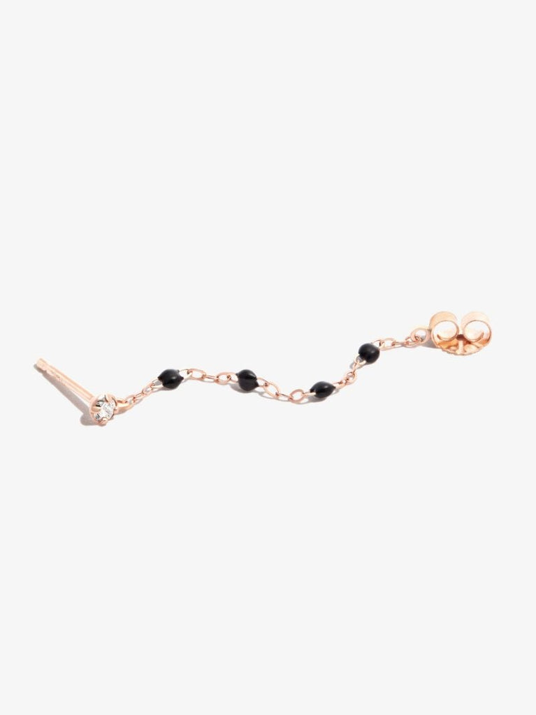 18k Rose Gold Supreme Beaded Diamond Earrings