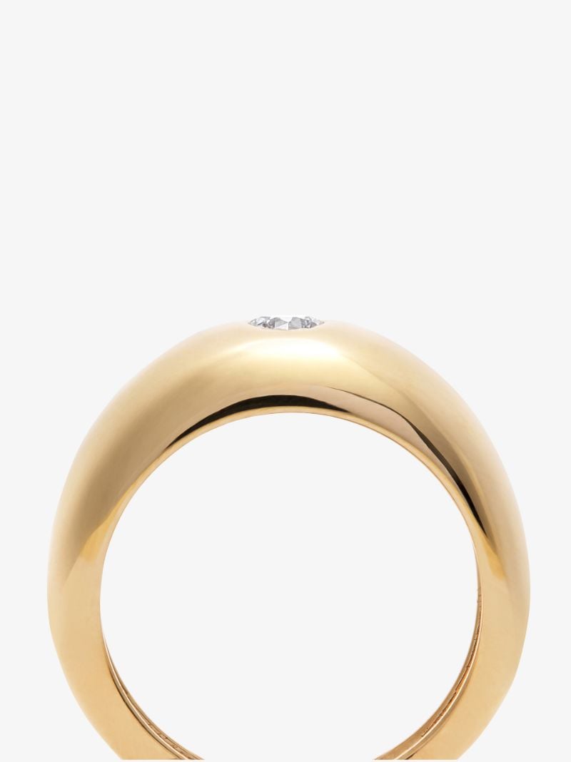 14k Yellow Gold Aura Small Diamond Ring