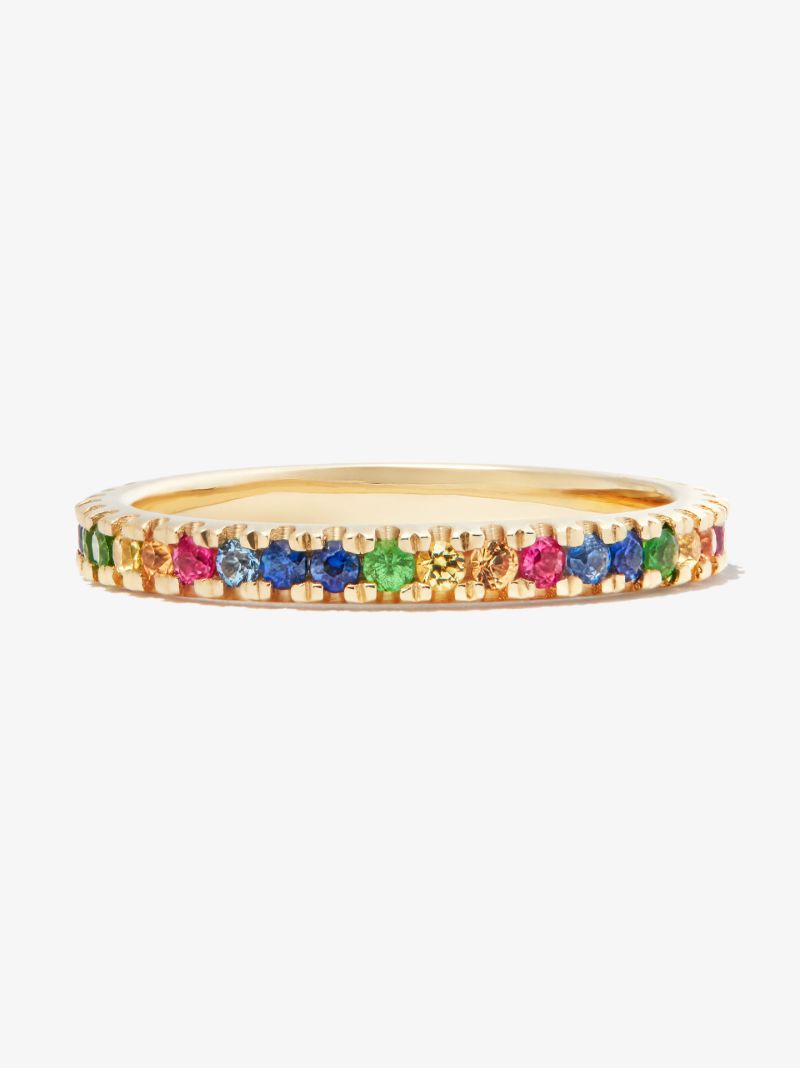 14k Yellow Gold Sapphire Ring