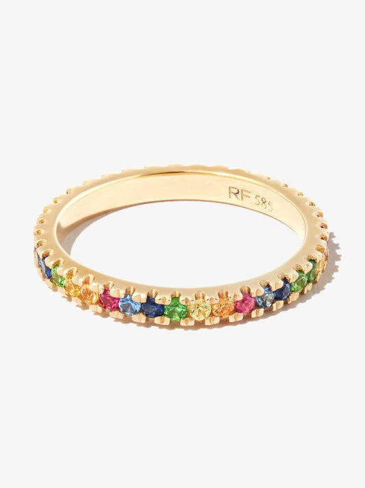 14k Yellow Gold Sapphire Ring