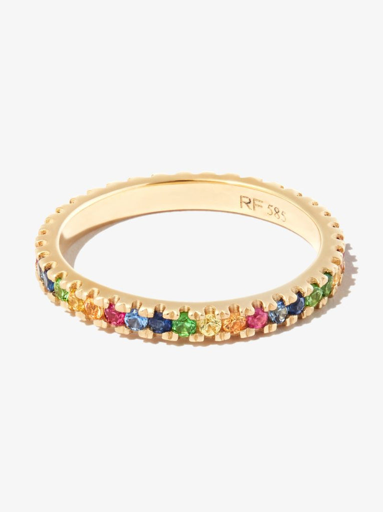 14k Yellow Gold Sapphire Ring