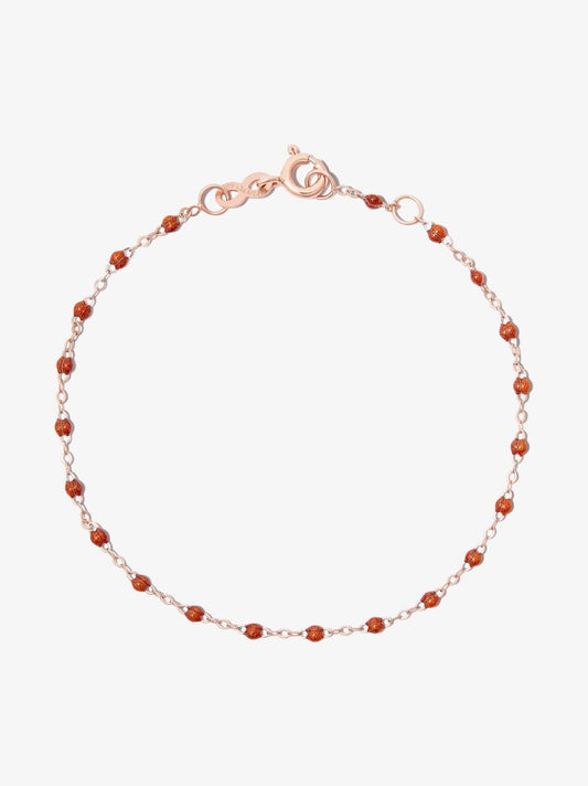 18k Rose Gold Classic Gigi Fauve Beaded Bracelet