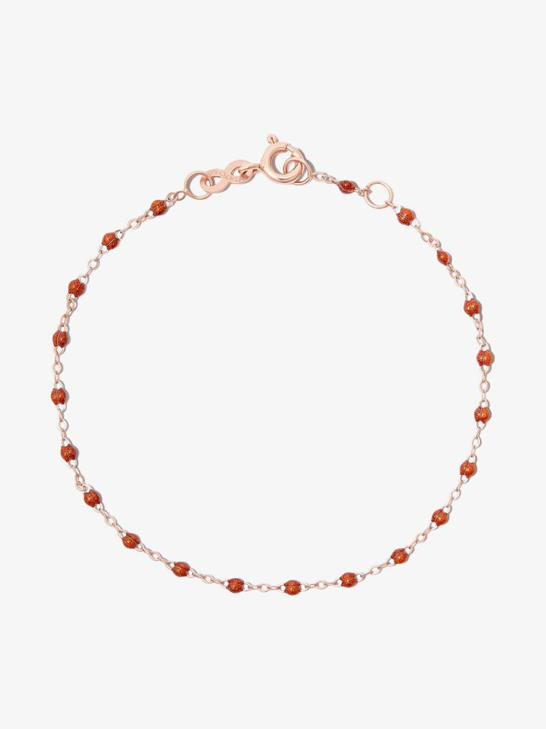 18k Rose Gold Classic Gigi Fauve Beaded Bracelet