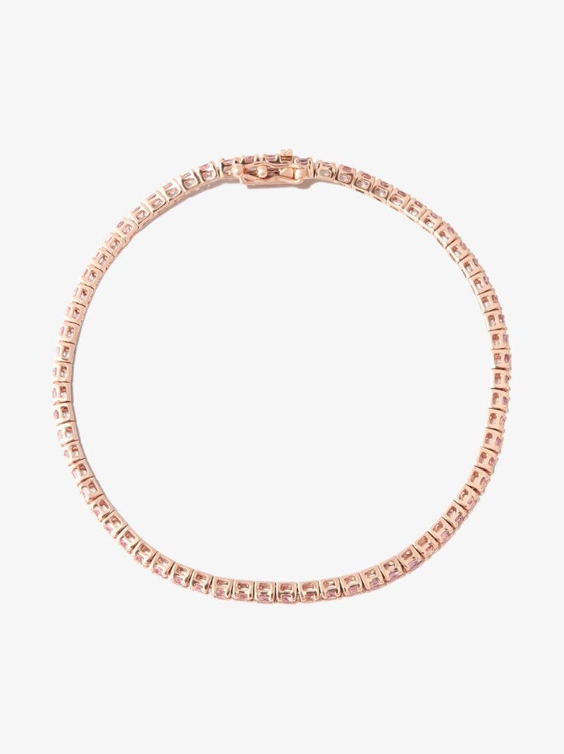 14k Rose Gold Sapphire Bracelet