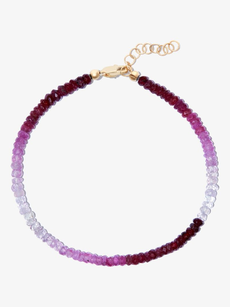 9k Yellow Gold Rocky Ruby Bracelet