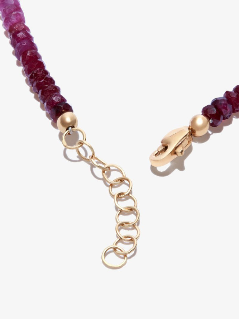 9k Yellow Gold Rocky Ruby Bracelet