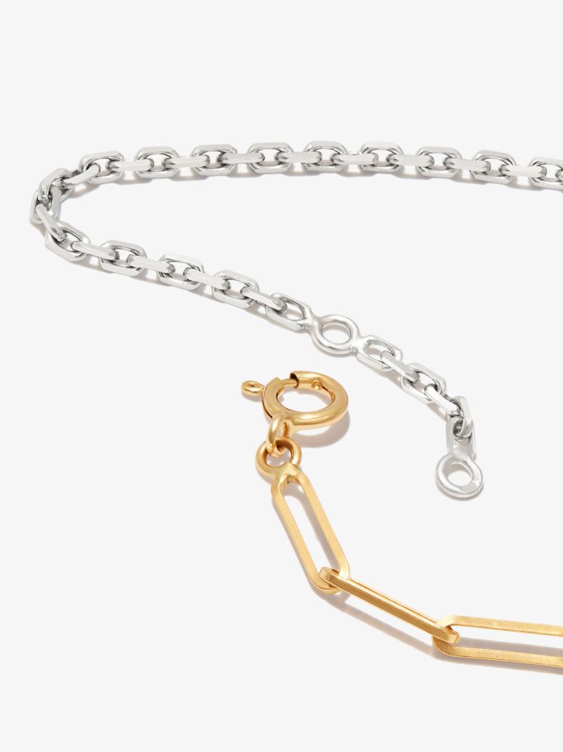 18k Yellow and White Maxi Solitaire Sapphire Bracelet